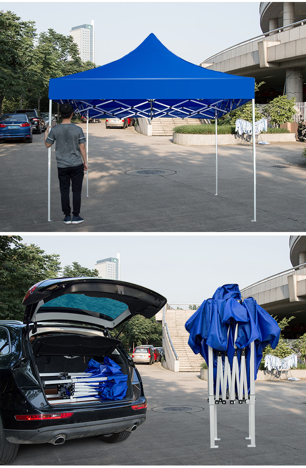 Xe hợp kim nhôm 1.1 lều gấp mái hiên tán gấp kính thiên văn gian hàng ô lớn ngoài trời quảng cáo tùy chỉnh - Lều / mái hiên / phụ kiện lều cọc dựng lều