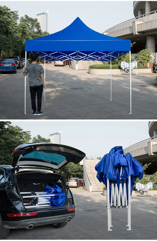 Xe hợp kim nhôm 1.1 lều gấp mái hiên tán gấp kính thiên văn gian hàng ô lớn ngoài trời quảng cáo tùy chỉnh - Lều / mái hiên / phụ kiện lều