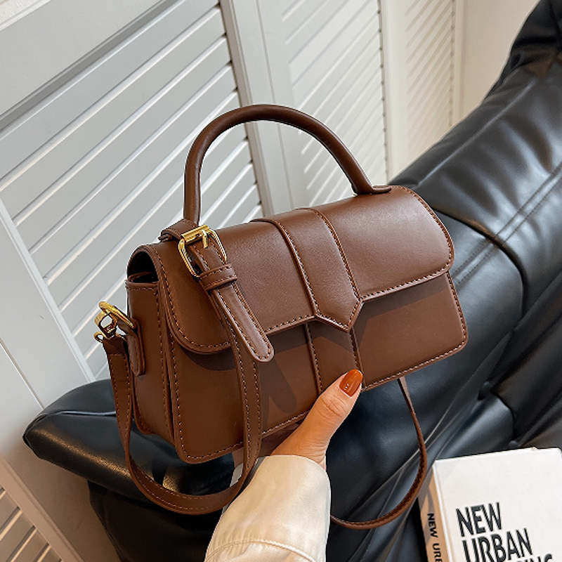 High-End Women's Bag 2023 New Style Bag, Fashionable Niche Trendy Crossbody Bag, Retro Versatile Small Square Bag, Shoulder Bag