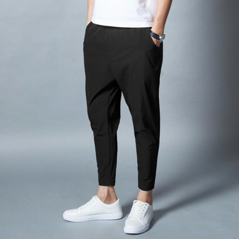 Tide brand 2018 new summer thin men's harem pants nine-point pants Korean version of the trend of youth casual pants