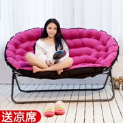 Lazy sofa sofa vải căn hộ nhỏ phòng khách sofa ghế ban công phòng ngủ sáng tạo sofa có thể gập nhỏ - Ghế sô pha