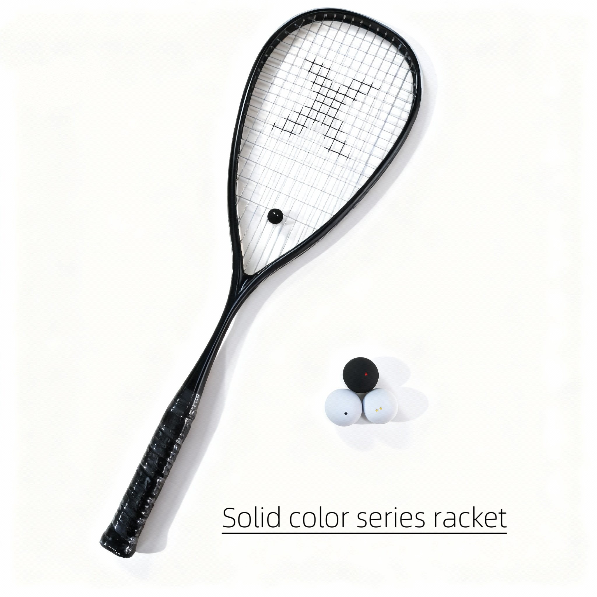 単色115カーボンファイバースカッシュラケット - 初心者、上級者、プロ向けスカッシュラケット