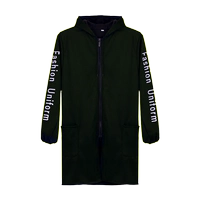 Черная эластичная ткань Высококачественное пальто