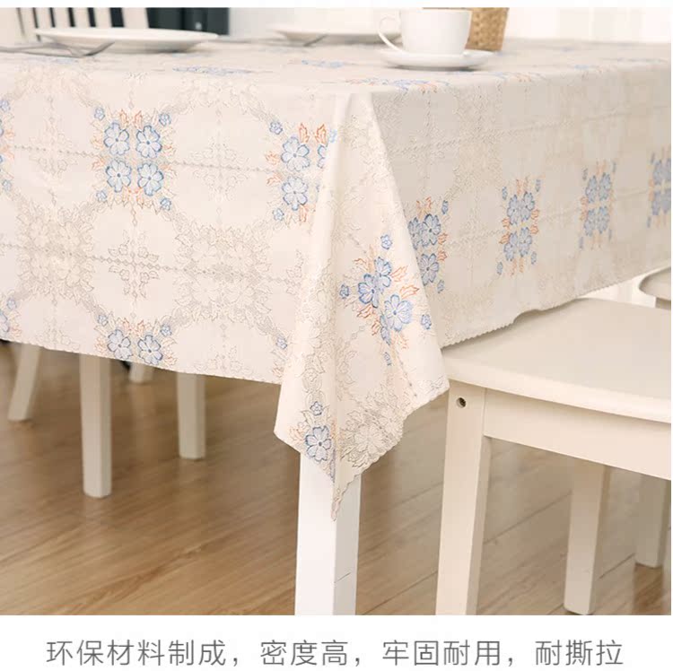 Chống thấm nước chống vảy không dầu dùng một lần hình chữ nhật tròn bàn cà phê nhựa PVC trong suốt bàn mat khăn trải bàn vải khăn trải bàn cao cấp