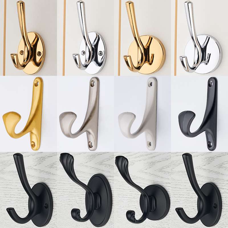 Free to punch single hanging clothes hook hooks wall-mounted wall door rear hanging clothes hook European-style single hook Creative cloister single hook