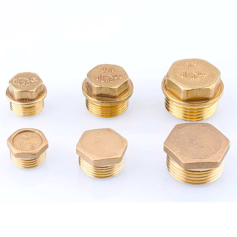 All-copper water pipe blocking plug wire plug cap wall hole plug head 4 minutes stuffy head pipe cap 4 minutes 6 minutes inner wire outer wire plug cap plug