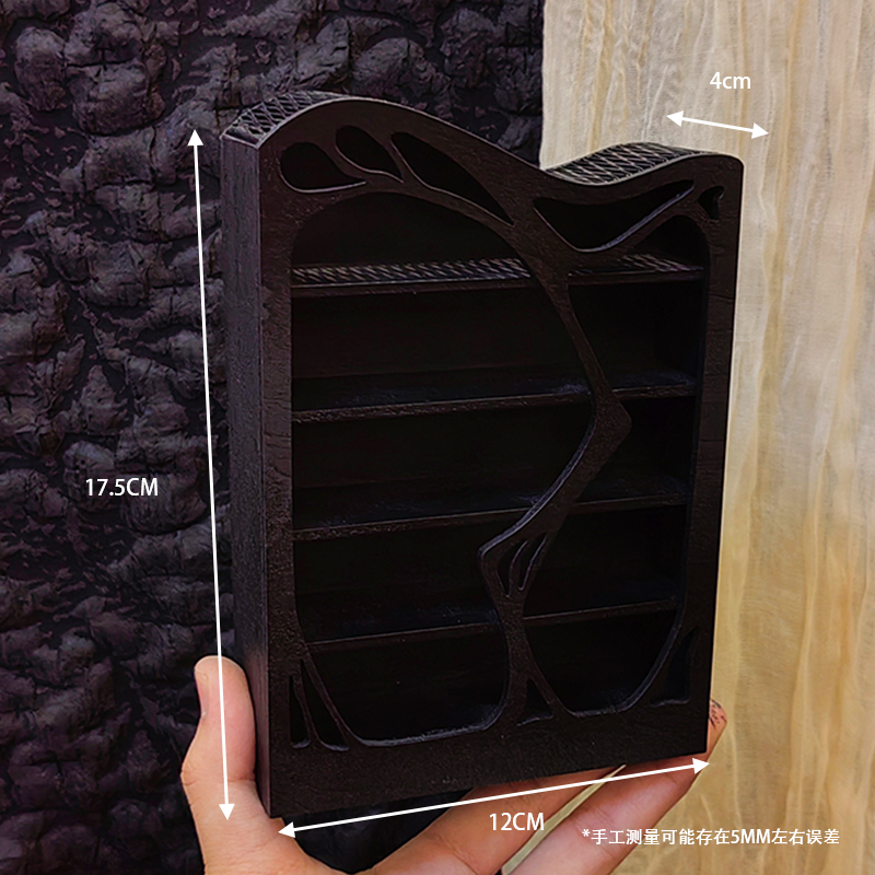 bjd场景道具娃屋 1:12娃娃屋迷你微缩娃娃屋小布模型摆件场景配件女巫药剂展示柜