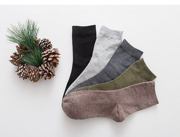 Vớ nam công sở trong vớ ống retro vớ nam khử mùi cotton ở thắt lưng vớ nam cá tính i vớ dài vớ trắng