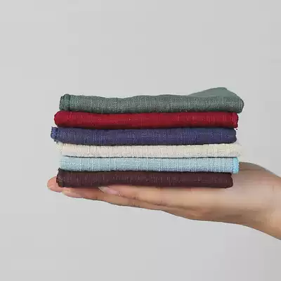 Liuhtang handmade cotton linen double layer thick absorbent tea towel cotton cloth tea rag Japanese Zen tea cloth