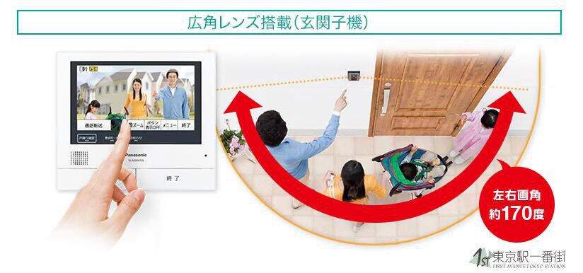 Видео домофон 日本最新款原装松下家用布线监控对讲可视门铃猫眼防盗wh705kl