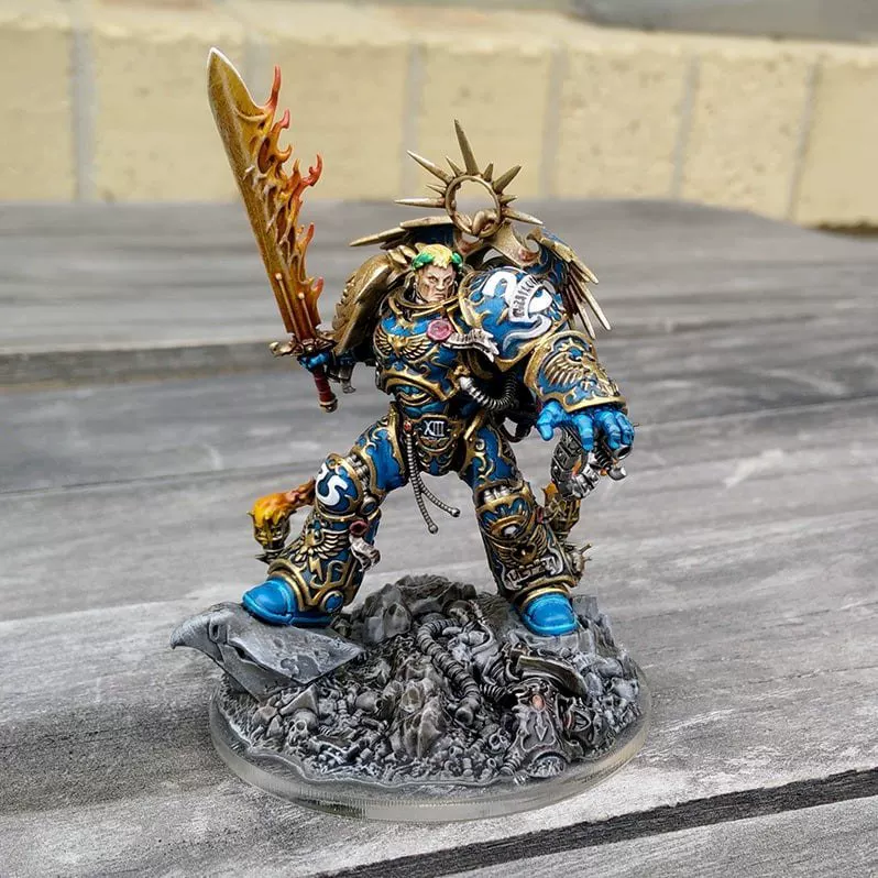 Неокрашиваемые белые формы деталей для Гиллиманов из Warhammer 40K Extreme Primarch, смола белая