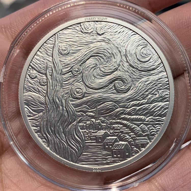 PCM World Famous Painting Series (1 Play) Van Gogh Star Moon Night to Play Version of Silver Chapter