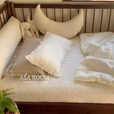 For your own baby ~ Korean quilted cotton pillowcase pillow 30*70 children's pillowcase over the age of the year is optional