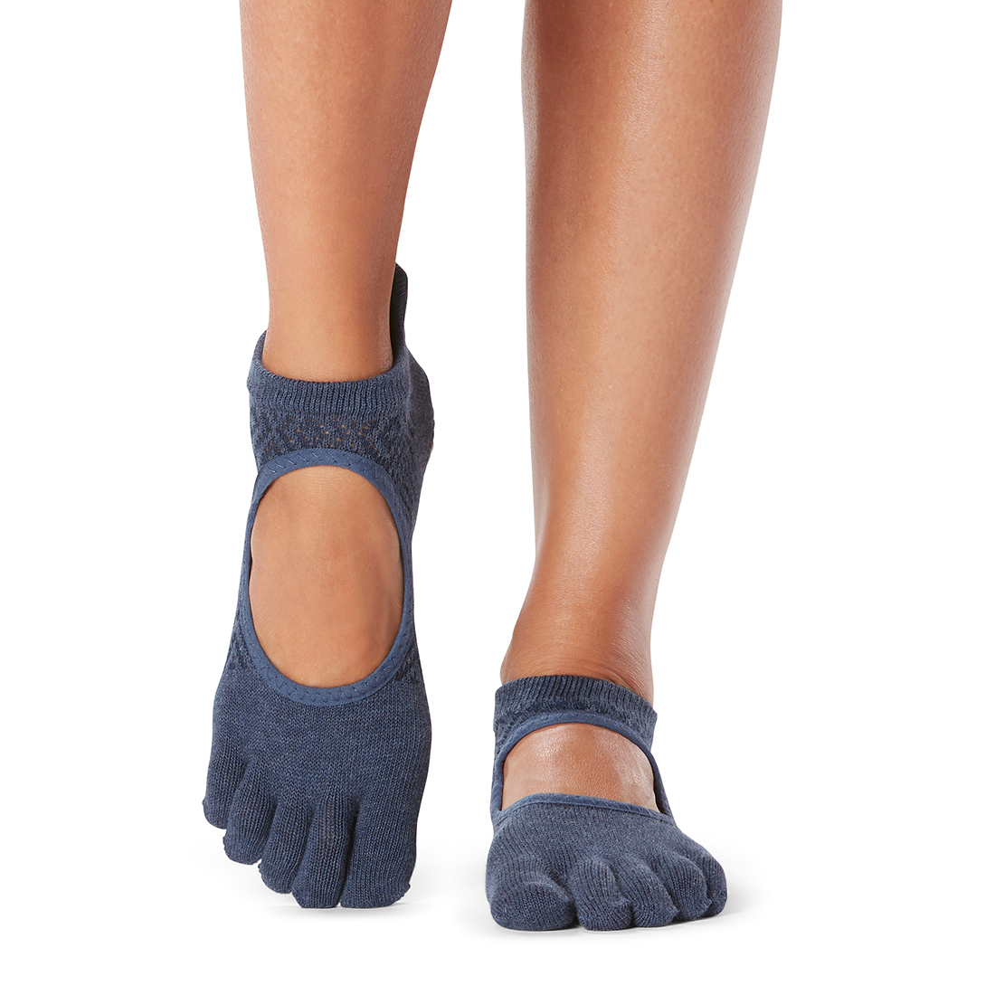 Toesox-Professional Five Finger Non Slip Socks Yoga Socks Pilates Socks Dew Backpack Refers to Organic Cotton Ladies