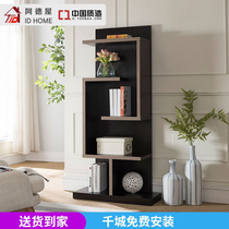 Single bookcase bookshelf simple modern economy storage cabinet saving space shelf storage rack into the house bag installation