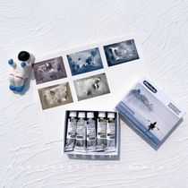 Schmincks limited set of precipitated mist watercolor paints a master-level package of solid watercolor paints