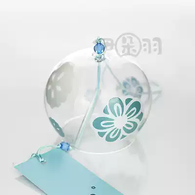 Gift Japanese glass and wind hanging decoration car decoration door decoration hibiscus flower Wind Bell scene arrangement classmate gift