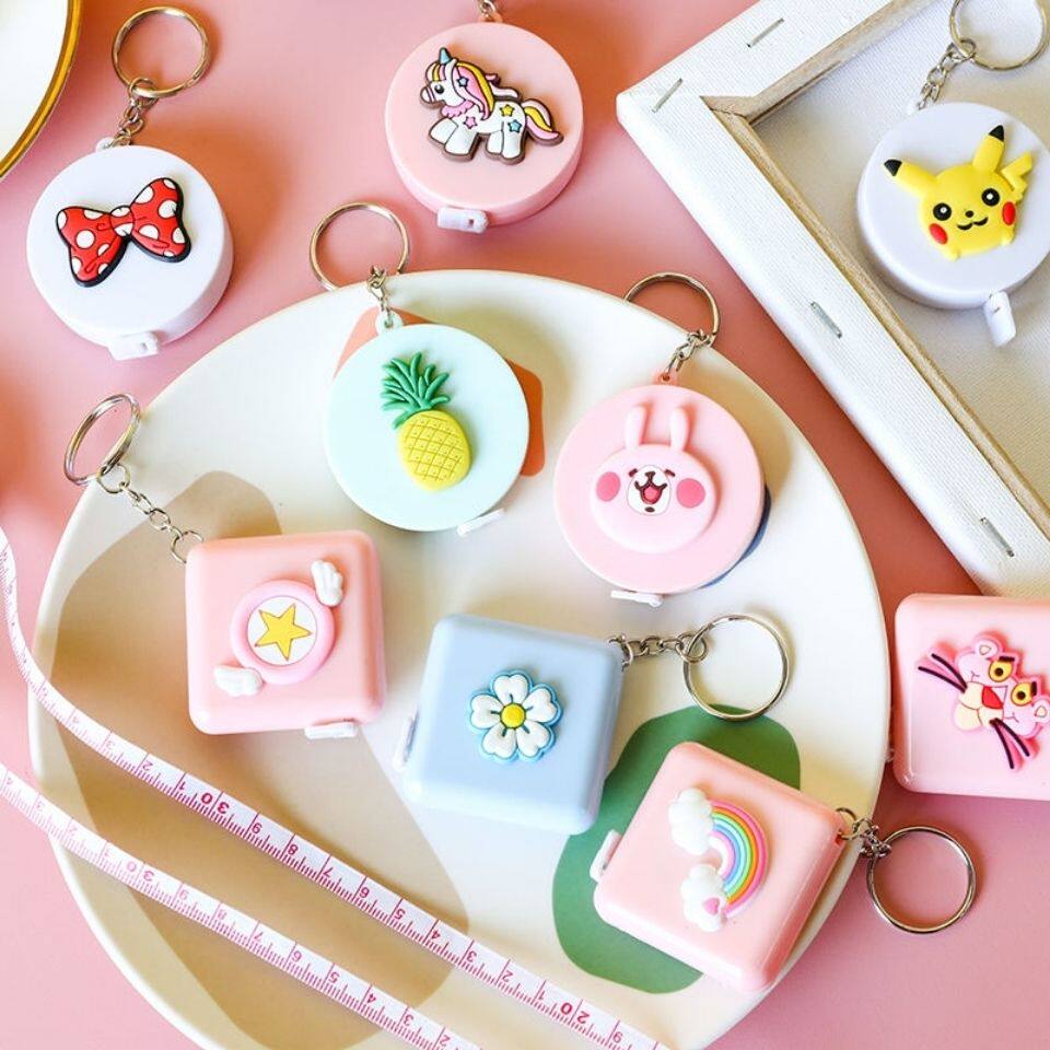 Cute Nordic small measuring tape minimalist with a soft leather ruler measuring three-walled chest circumference waistcoat Waistcoat Ruler Amount Height Ruler