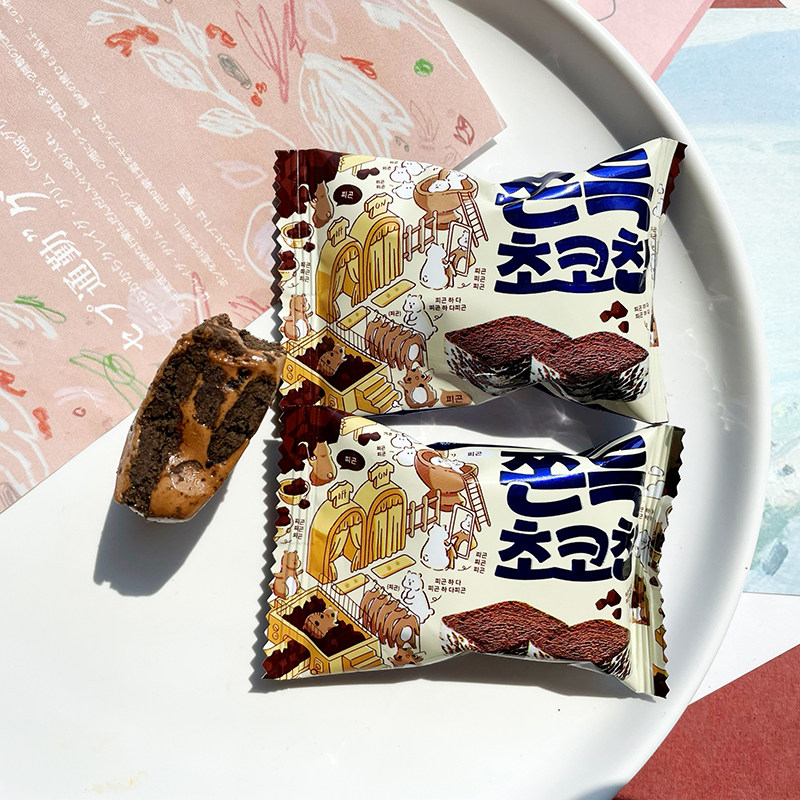 Too Ancient House Cocoa Taste Cream of Snowflake Casual Food Snacks Creative Companion Courtesy of Bull Rolling Sugar Wedding Celebration of Festive Sugar