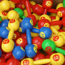 Audiodumbbells Children Fitness Toy Kindergarten Little Bell Dancing room Rhythmic Gymnastics rehearsal Supplies Smiley Face Dumbbells