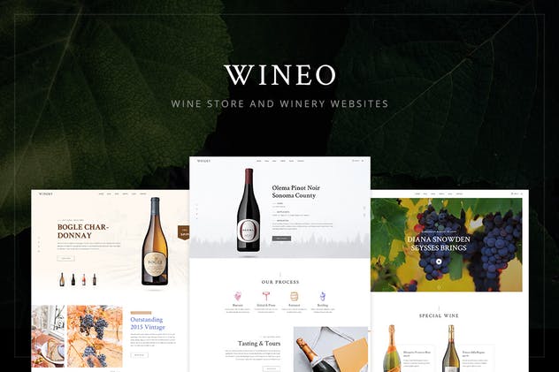 葡萄酒/洋酒酒类网上商城设计PSD模板 Wineo – Wine Store PSD Template设计素材模板