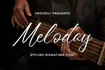 英文时尚签名手写字体 Meloday – Stylish Signature Font