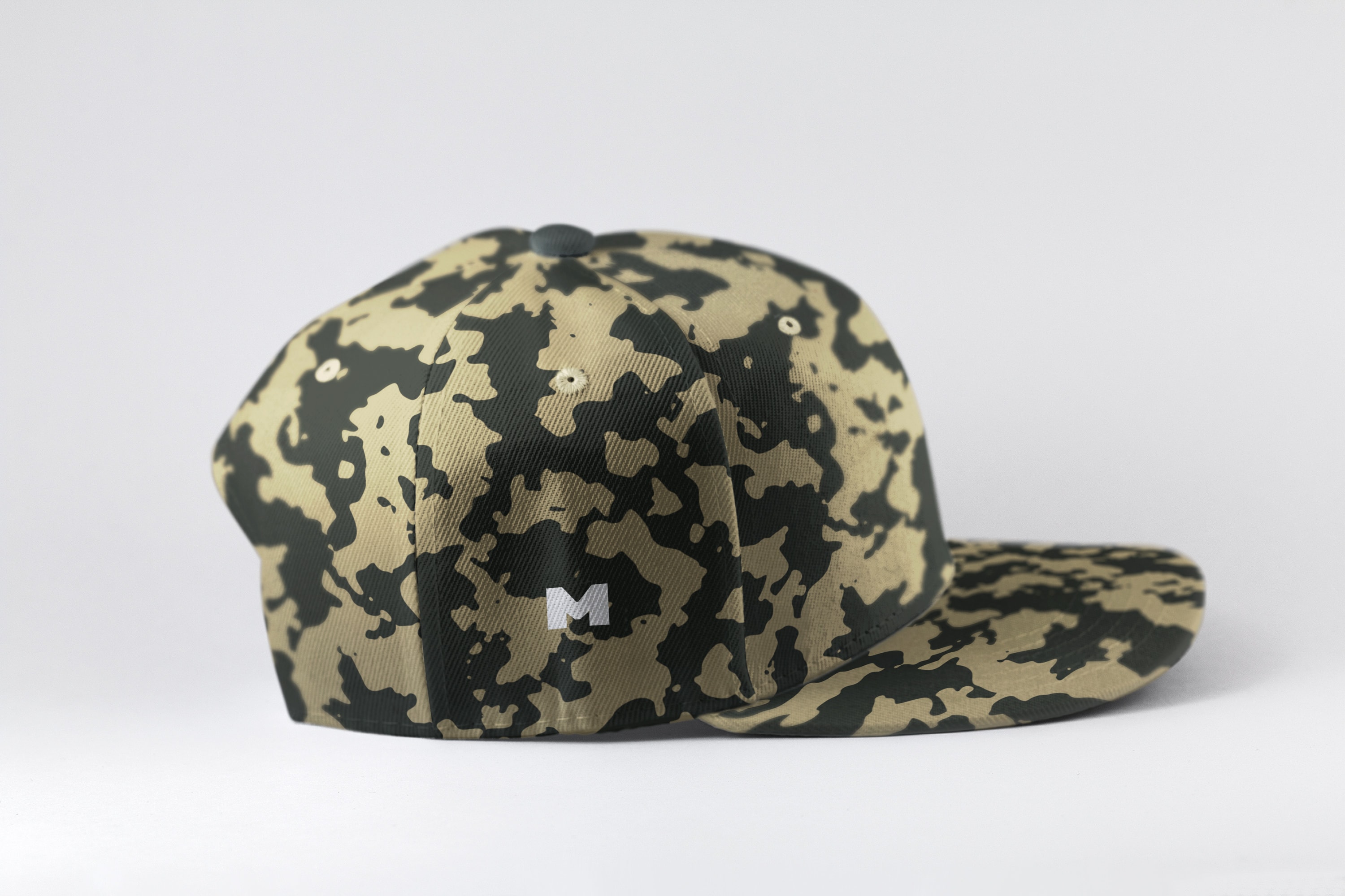 运动帽侧视图模型 Sports Cap Side View Mockup 01设计素材模板