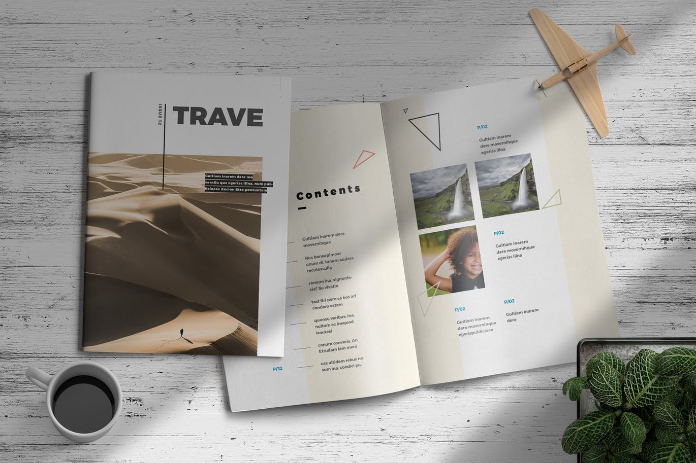 旅游旅行杂志版式设计模板 Trave | Magazine Template设计素材模板