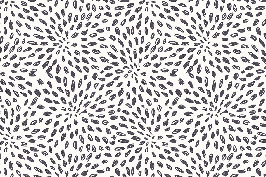 背景纹理涂鸦集插画背景 Sketch Seamless Patterns Set设计素材模板