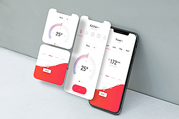  时尚高端简约iPhone 11 APP UI样机展示模型mockups 