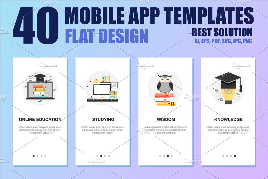 移动APP宣传模板概念 Mobile App Templates Concept设计素材模板