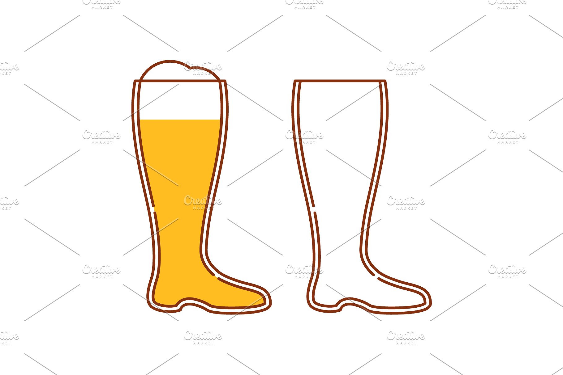 啤酒图标及标志 Beer icons and logos vol.2设计素材模板