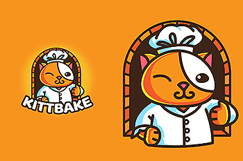 烘焙猫美食品牌Logo商标设计模板 BAKERY CAT – Mascot & Esport Logo