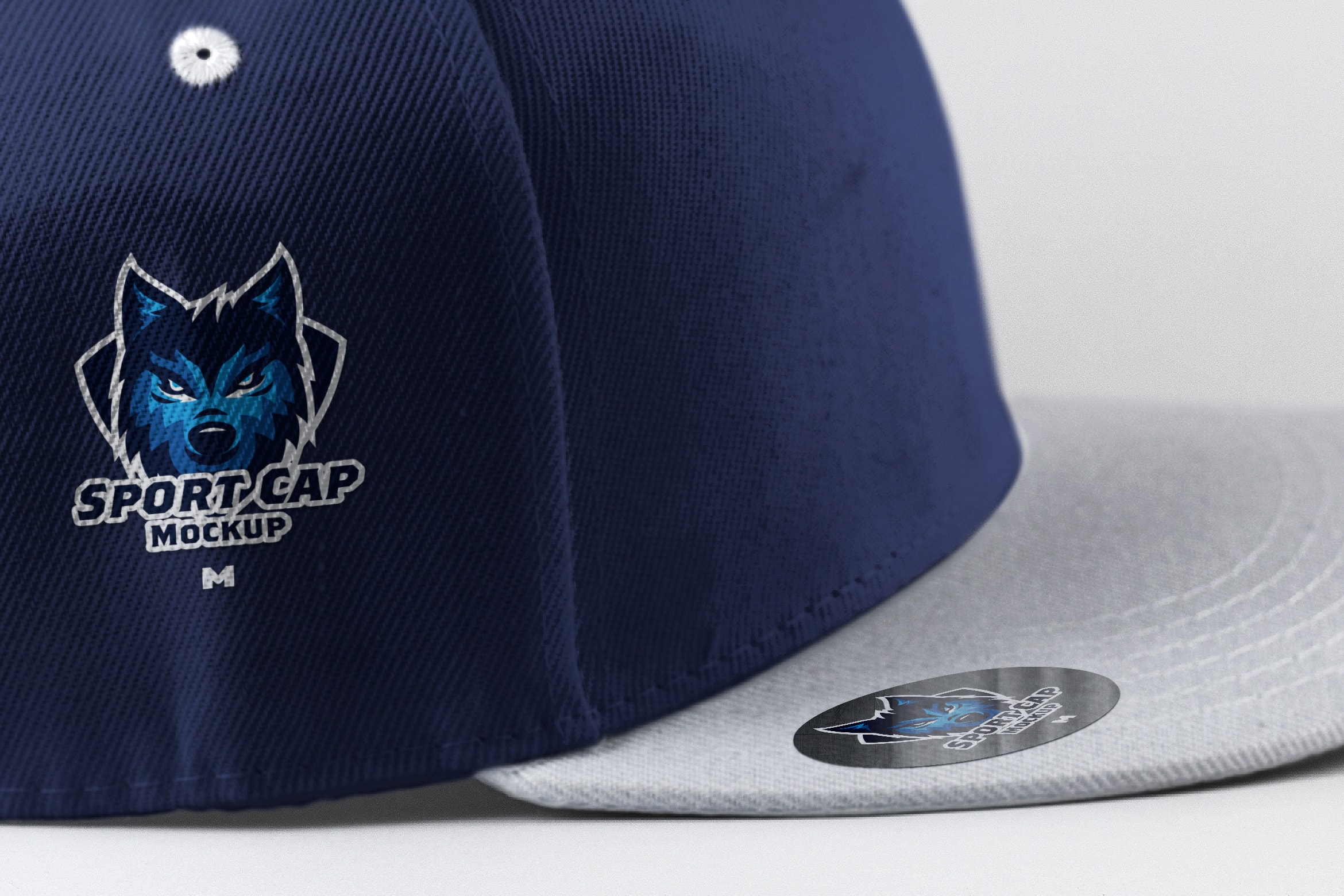 运动帽侧视图模型 Sports Cap Side View Mockup 01设计素材模板