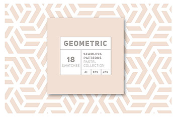 图案纹理18款几何无缝 18 Geometric Seamless Patterns