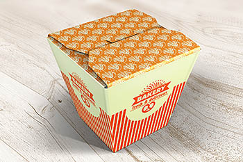 快餐盒子设计样机 Food Box mockups vol.2