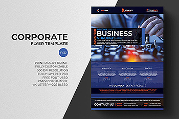 企业宣传海报传单设计模板v1 Corporate Flyer Template