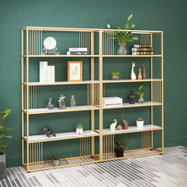 Nordic Iron Art Bookshelves Shelf-Floor Minimalist Living-room Bedroom Containing Shelf Home Creative Office Partition