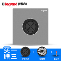 Legrand Yijing Yiyuan TV outlet hole HDMI threading hole hollow blank panel Siemens Schneider