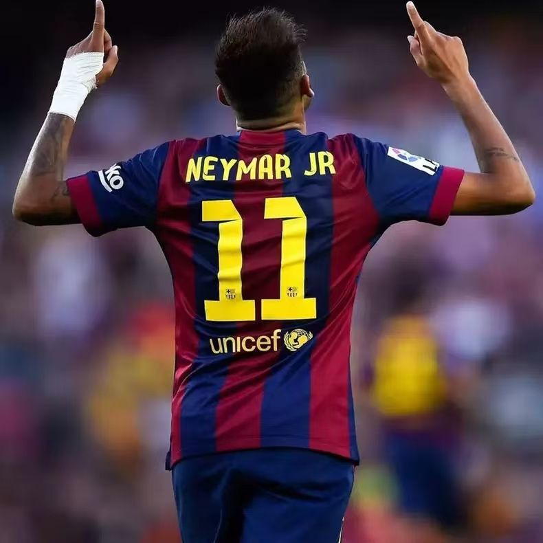 1415 Barcelona Home Retro Jersey No. 10 Messi No. 11 Neymar Football Uniform Set
