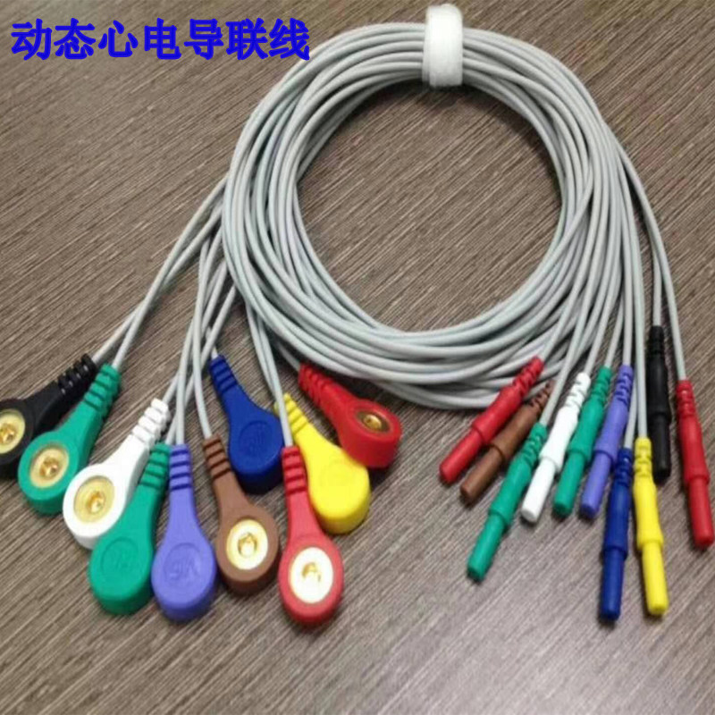 康泰博英世纪2000/3000 美高仪动态10导联线Holter动态心电导联线