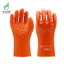 East Asia 807 anti-slip impregnated gloves Wear-resistant acid and alkali oil-resistant rubber industrial labor insurance gloves thickened gloves