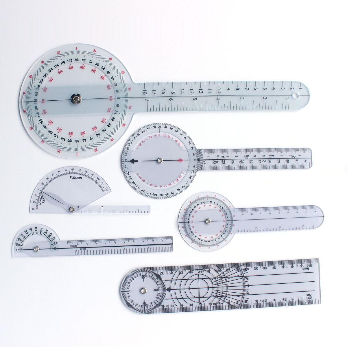 Limb Angle Ruler Orthopedic Joint Activity Measure Ruler Plastic Protractor doctor Assessment of Medical Supplies Tools