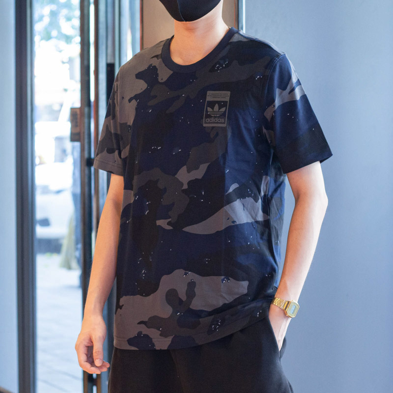 阿迪达斯三叶草男短袖休闲运动圆领T恤2021秋季新款H13493 H13494