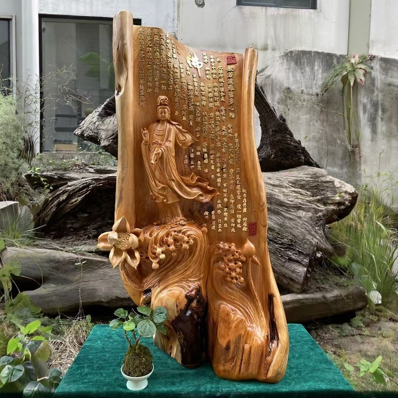 家庭 夫婦円満 開運 天然 檜彫り 木彫 夫婦 虎 置物 縁起物