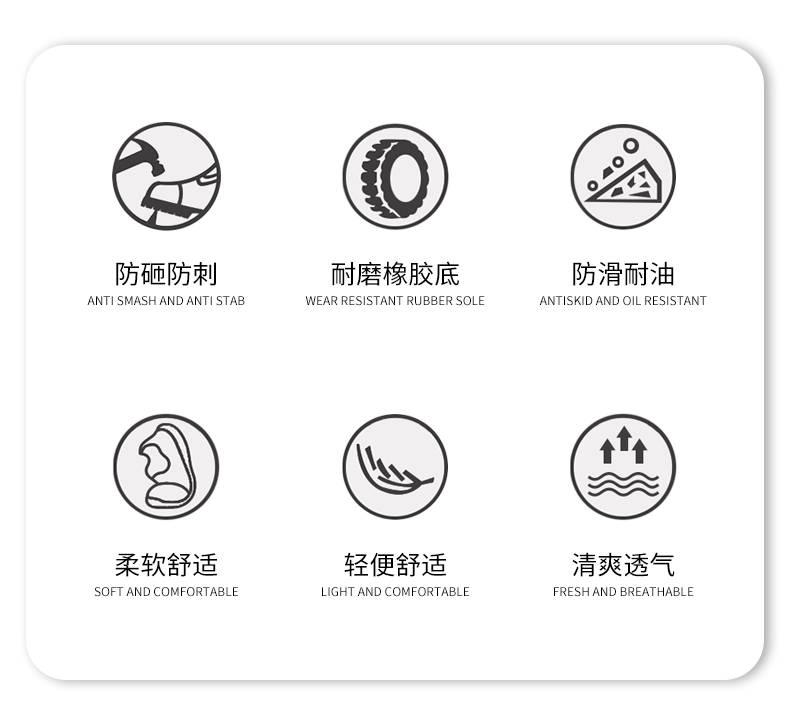 Giày bảo hộ lao động nhẹ nam, mũi thép chống mùi, thép tấm Laobao, giày bảo hộ lao động chống va đập, chống đâm thủng, chống trơn trượt và chống mài mòn, công trường bốn mùa giày bảo hộ siêu nhẹ hàn quốc ủng bảo hộ cao cấp