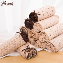 Top melon color cotton comfortable mid-waist underwear top quack spring and autumn cotton sexy womens fashion triangle underwear 3