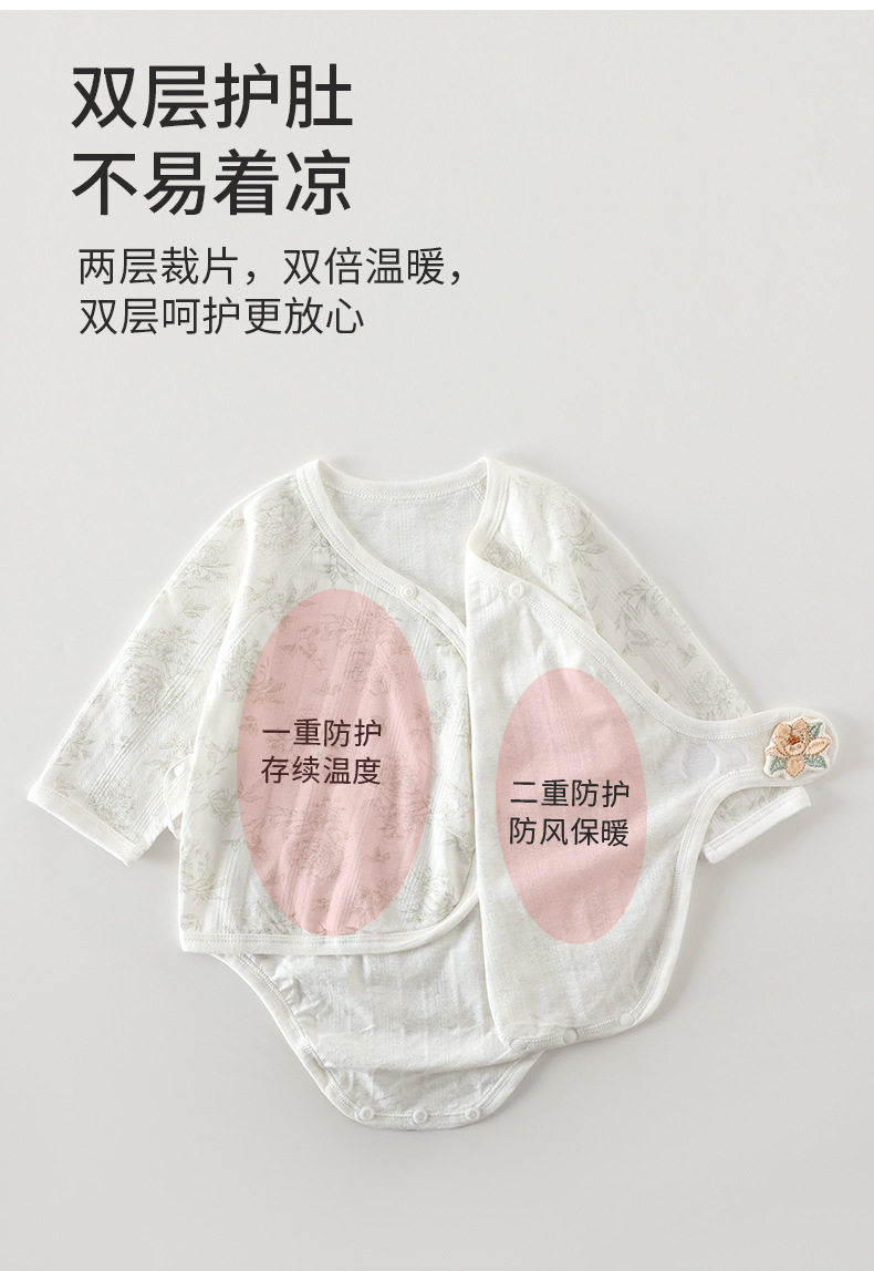 婴儿夏季包屁衣夏款薄款新生儿衣服连体宝宝睡衣三角哈衣纯棉夏装 — 8