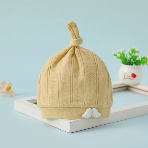 Детская летняя тонкая дышащая хлопковая шапка для новорожденных подходит для мужчин и женщин для выхода на улицу