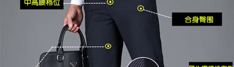Quần nam mùa hè mỏng phần rộng thẳng màu xanh hải quân kinh doanh nóng để làm việc chuyên nghiệp phù hợp với quần dài - Suit phù hợp quần dài nam